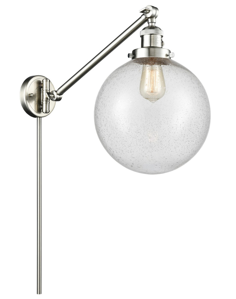 Innovations 237-SN-G204-10-LED LED Swing Arm Lamp, Brushed Satin Nickel