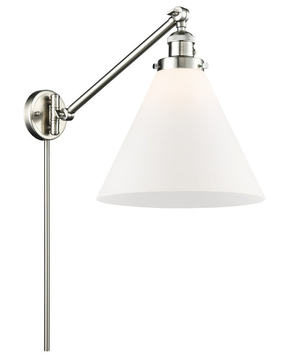 Innovations 237-SN-G41-L One Light Swing Arm Lamp, Brushed Satin Nickel
