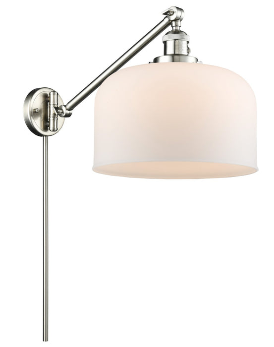 Innovations 237-SN-G71-L One Light Swing Arm Lamp, Brushed Satin Nickel