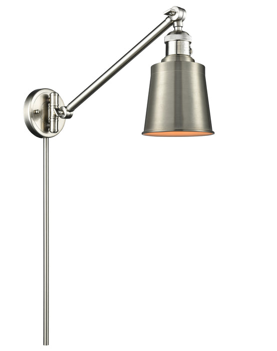 Innovations 237-SN-M9-SN One Light Swing Arm Lamp, Brushed Satin Nickel