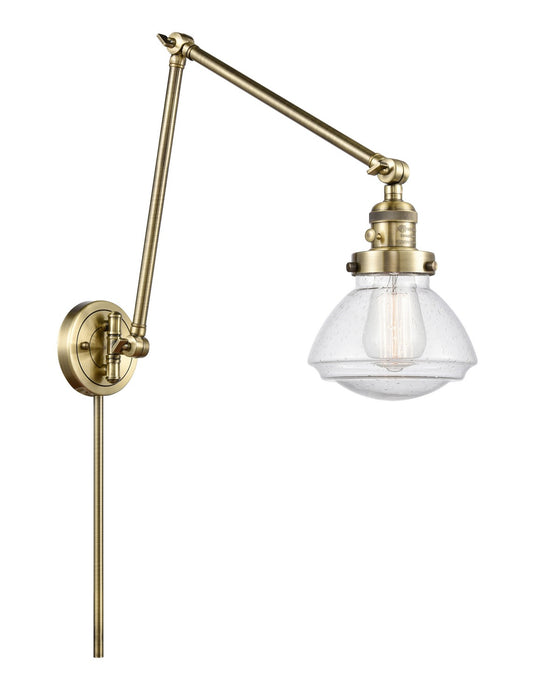Innovations 238-AB-G324-LED LED Swing Arm Lamp, Antique Brass