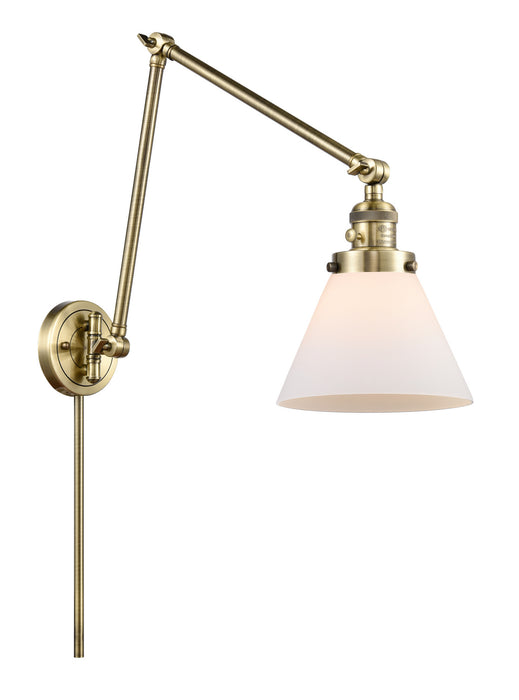 Innovations 238-AB-G41 One Light Swing Arm Lamp, Antique Brass