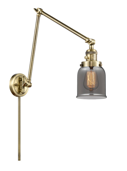 Innovations 238-AB-G53 One Light Swing Arm Lamp, Antique Brass