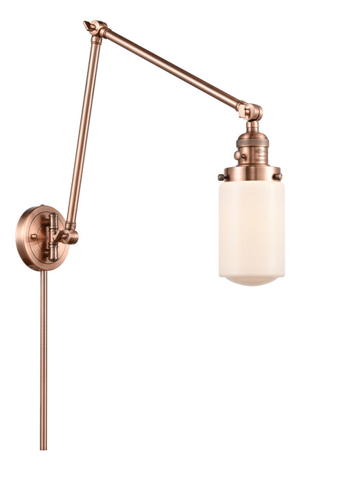 Innovations 238-AC-G311-LED LED Swing Arm Lamp, Antique Copper