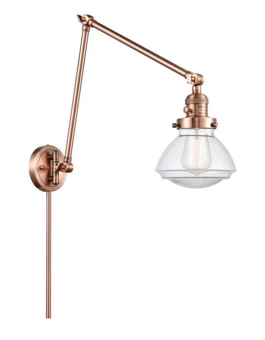 Innovations 238-AC-G322-LED LED Swing Arm Lamp, Antique Copper