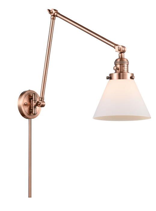Innovations 238-AC-G41 One Light Swing Arm Lamp, Antique Copper