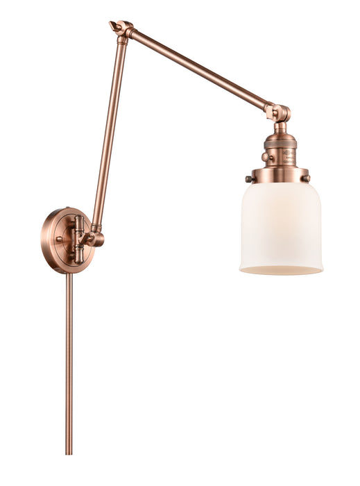 Innovations 238-AC-G51 One Light Swing Arm Lamp, Antique Copper