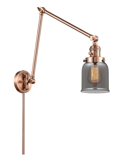 Innovations 238-AC-G53 One Light Swing Arm Lamp, Antique Copper