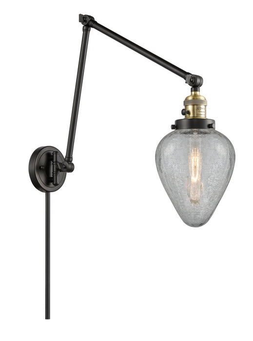 Innovations 238-BAB-G165 One Light Swing Arm Lamp, Black Antique Brass