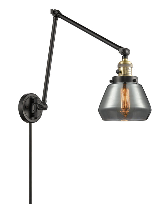 Innovations 238-BAB-G173 One Light Swing Arm Lamp, Black Antique Brass