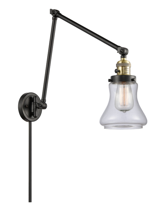 Innovations 238-BAB-G192 One Light Swing Arm Lamp, Black Antique Brass