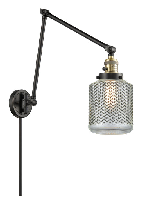 Innovations 238-BAB-G262 One Light Swing Arm Lamp, Black Antique Brass