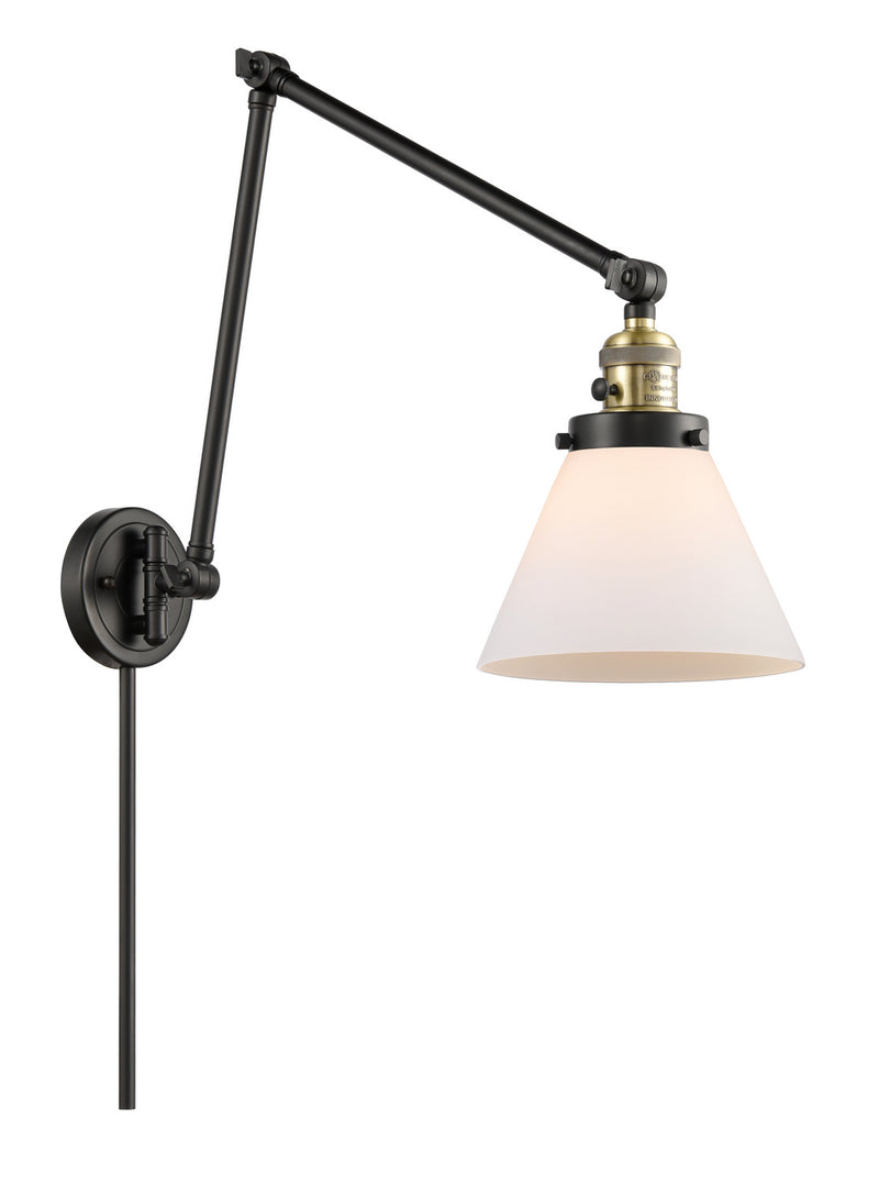 Innovations 238-BAB-G41 One Light Swing Arm Lamp, Black Antique Brass