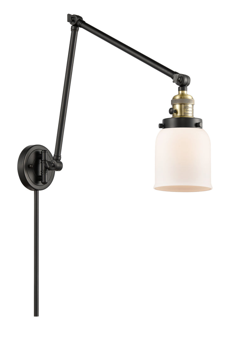 Innovations 238-BAB-G51 One Light Swing Arm Lamp, Black Antique Brass