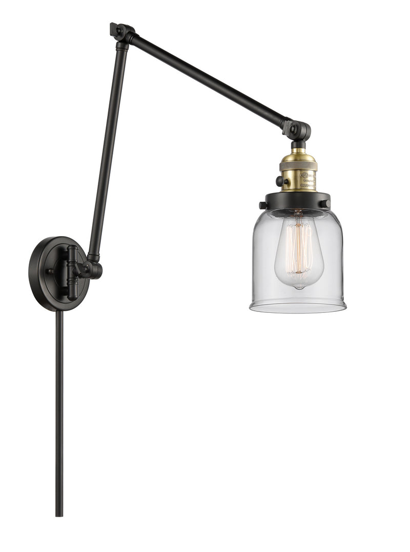 Innovations 238-BAB-G52 One Light Swing Arm Lamp, Black Antique Brass