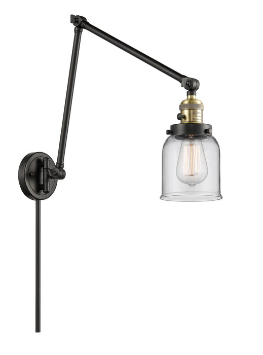 Innovations 238-BAB-G52 One Light Swing Arm Lamp, Black Antique Brass