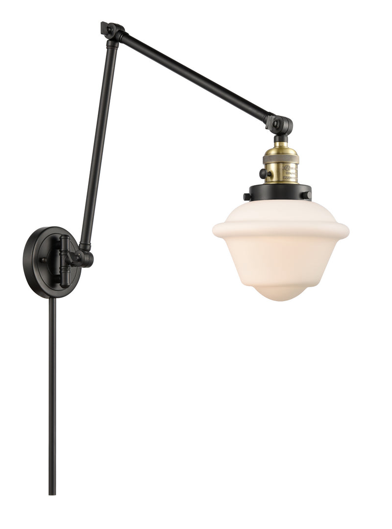 Innovations 238-BAB-G531 One Light Swing Arm Lamp, Black Antique Brass