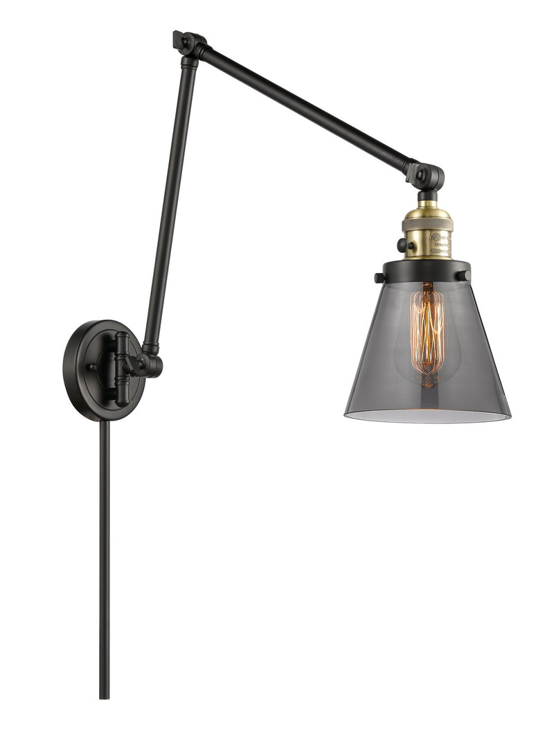 Innovations 238-BAB-G63 One Light Swing Arm Lamp, Black Antique Brass