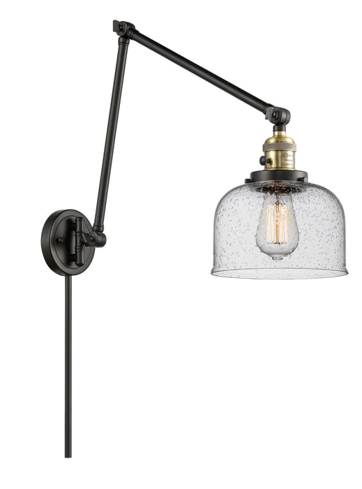 Innovations 238-BAB-G74 One Light Swing Arm Lamp, Black Antique Brass