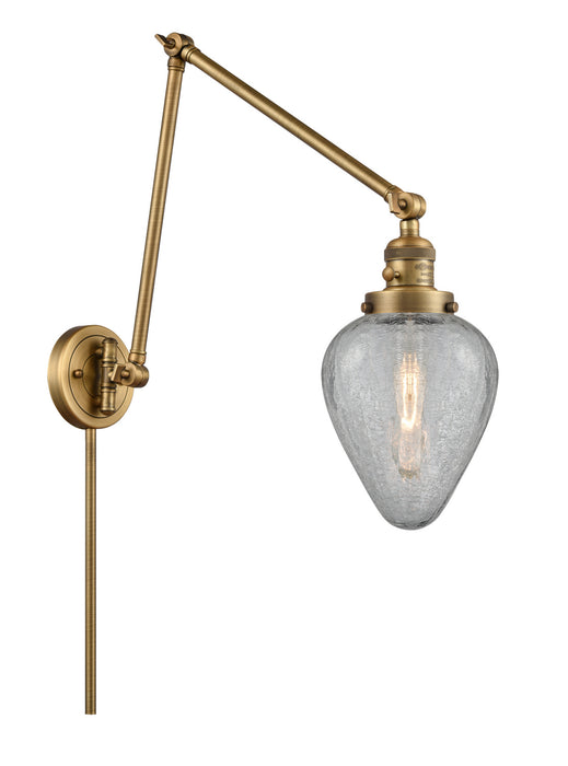 Innovations 238-BB-G165 One Light Swing Arm Lamp, Brushed Brass