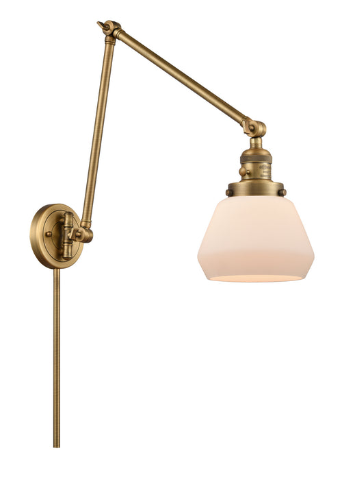 Innovations 238-BB-G171 One Light Swing Arm Lamp, Brushed Brass