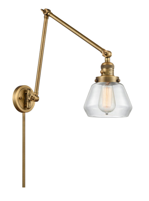 Innovations 238-BB-G172 One Light Swing Arm Lamp, Brushed Brass
