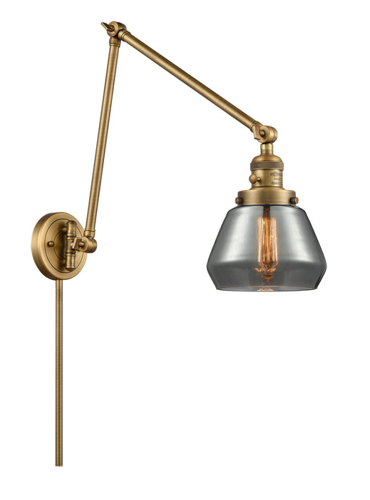 Innovations 238-BB-G173 One Light Swing Arm Lamp, Brushed Brass