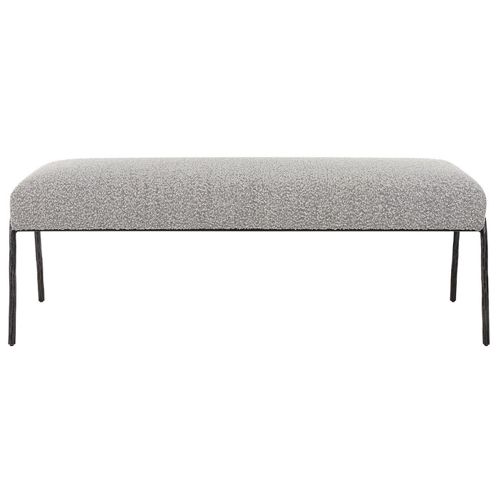 Uttermost 23685 Bench, Natural Aged Black
