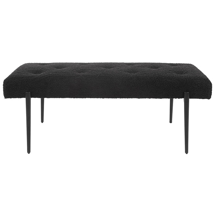 Uttermost 23719 Bench, Satin Black