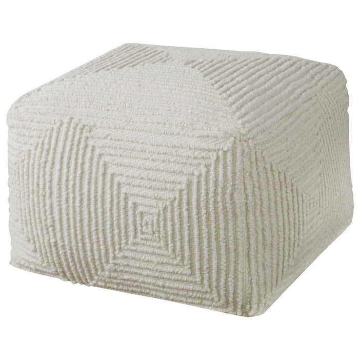 Uttermost 23971 Pouf, Ivory