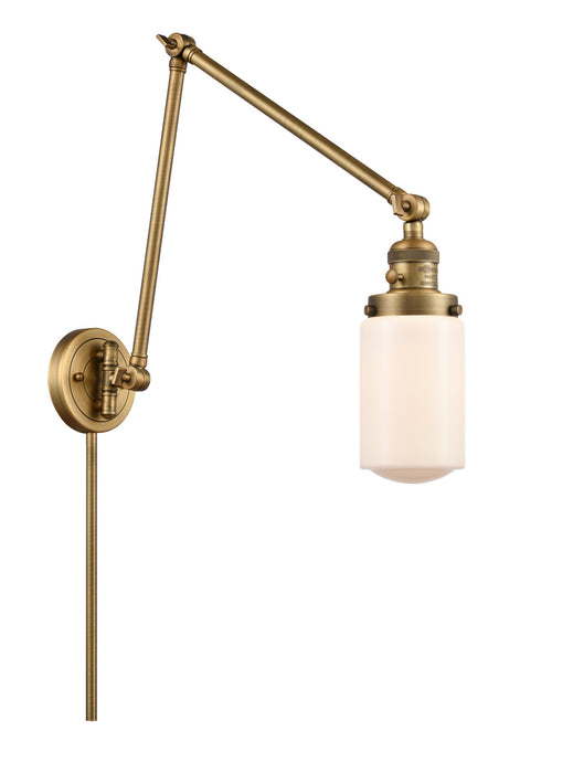 Innovations 238-BB-G311 One Light Swing Arm Lamp, Brushed Brass