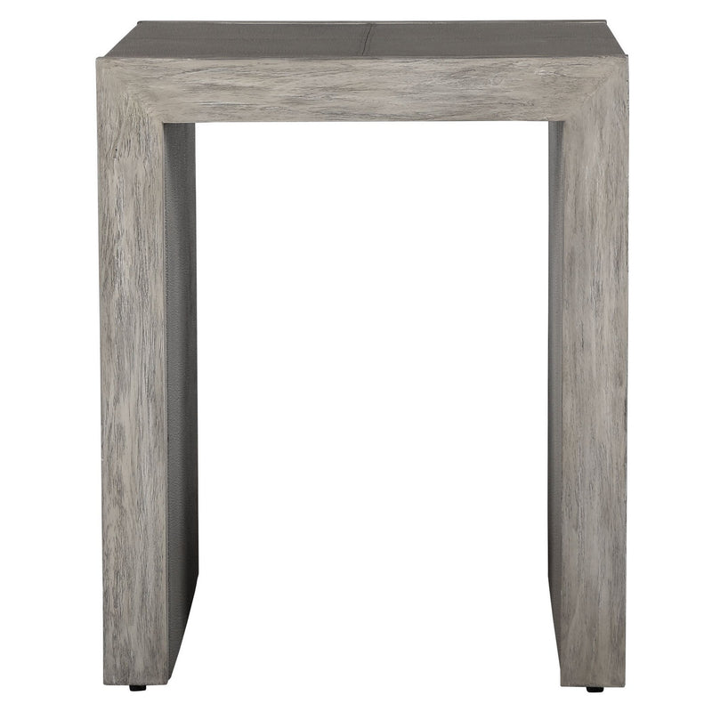 Uttermost 25214 End Table, Aged White