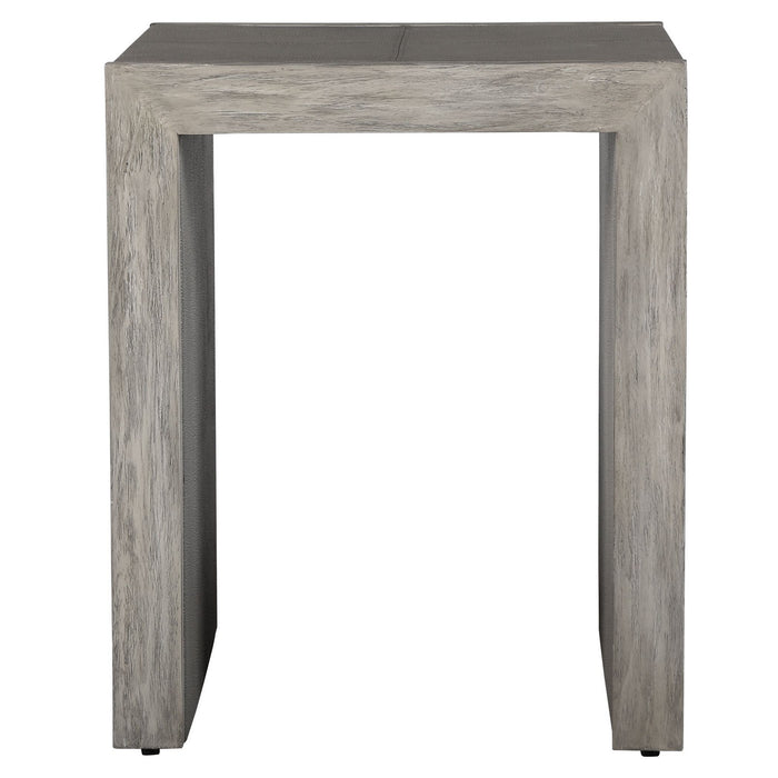 Uttermost 25214 End Table, Aged White