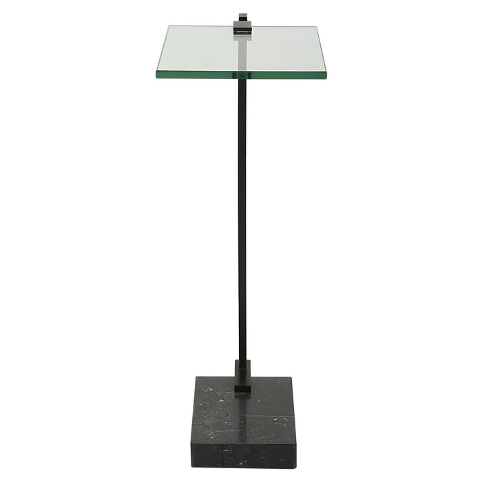 Uttermost 25219 Accent Table, Satin Black