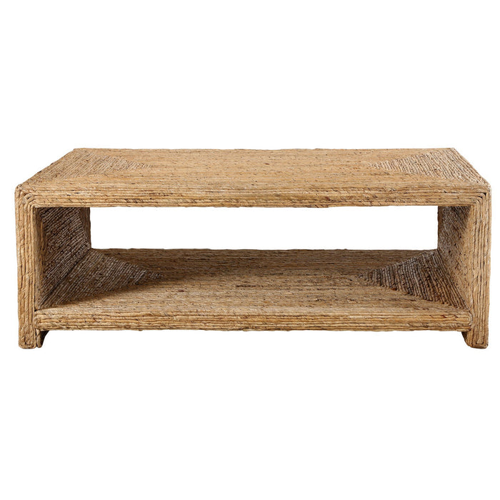 Uttermost 25220 Coffee Table, Natural Woven Banana