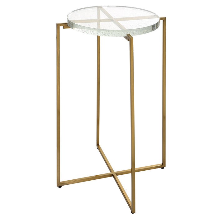 Uttermost 25226 Accent Table, Brushed Gold