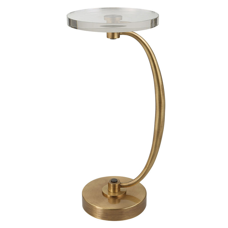 Uttermost 25227 Drink Table, Antique Brass