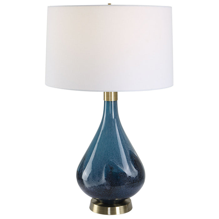 Uttermost 30098 One Light Table Lamp, Antique Brass