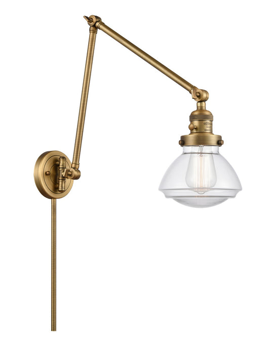 Innovations 238-BB-G322-LED LED Swing Arm Lamp, Brushed Brass