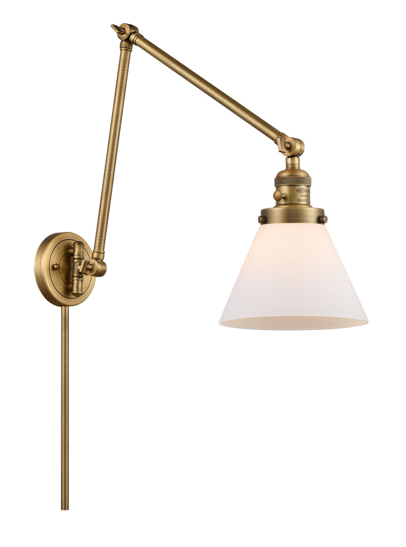 Innovations 238-BB-G41 One Light Swing Arm Lamp, Brushed Brass