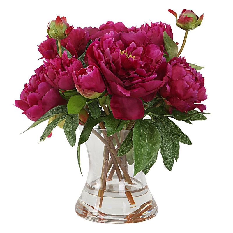 Uttermost 60195 Peony Bouquet, Clear