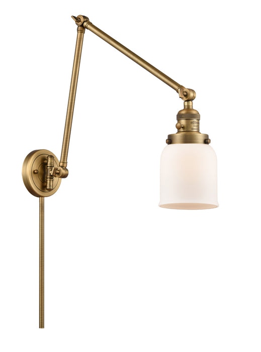 Innovations 238-BB-G51 One Light Swing Arm Lamp, Brushed Brass