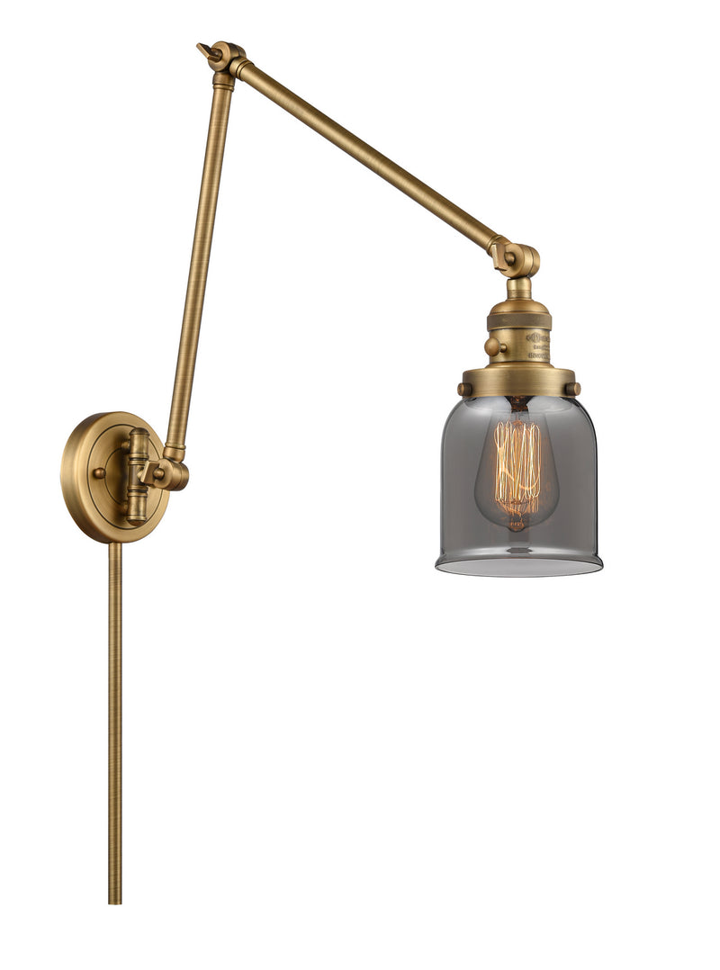 Innovations 238-BB-G53 One Light Swing Arm Lamp, Brushed Brass