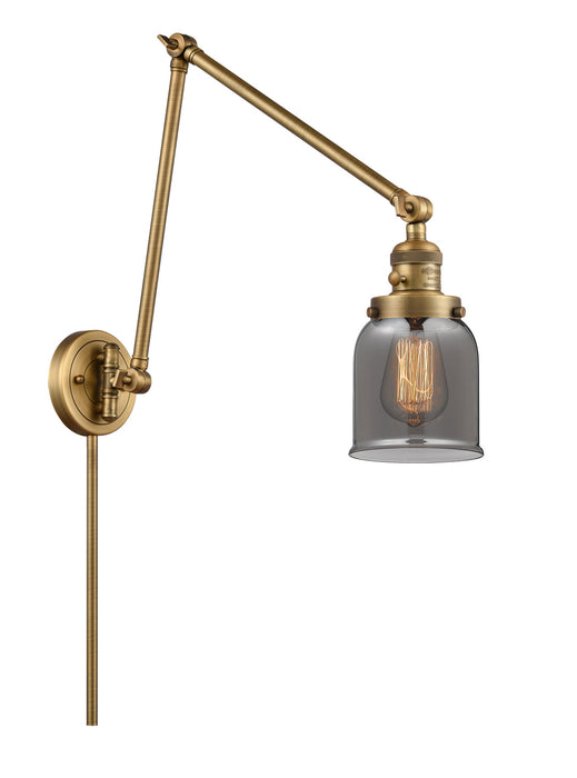 Innovations 238-BB-G53 One Light Swing Arm Lamp, Brushed Brass