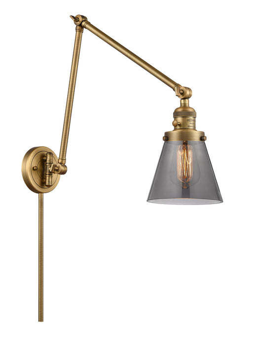 Innovations 238-BB-G63 One Light Swing Arm Lamp, Brushed Brass