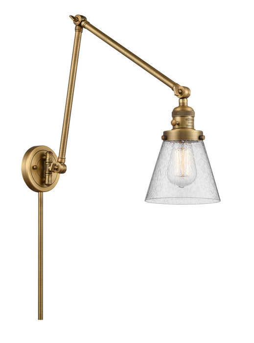 Innovations 238-BB-G64-LED LED Swing Arm Lamp, Brushed Brass