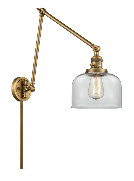 Innovations 238-BB-G72 One Light Swing Arm Lamp, Brushed Brass