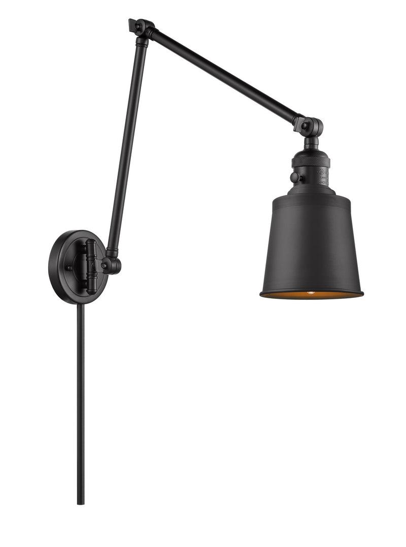 Innovations 238-BK-M9-BK One Light Swing Arm Lamp, Matte Black