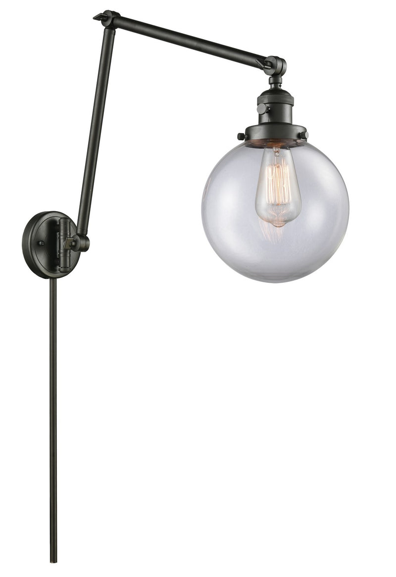 Innovations 238-OB-G202-8-LED LED Swing Arm Lamp, Oil Rubbed Bronze