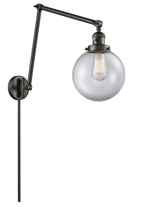 Innovations 238-OB-G202-8-LED LED Swing Arm Lamp, Oil Rubbed Bronze
